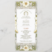 Calla Lily Zeremonie Programm Jugendstil Mucha (Vorderseite)