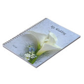 Calla lis mit Nigella und Stock Blume Notizblock (Linke Seite)