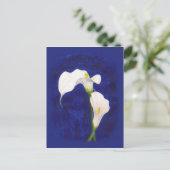 calla lis postcard postkarte (Stehend Vorderseite)