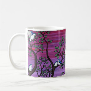 calla lis & tree swalgs kaffeetasse