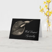 Calla Sympathy Card Karte (Gelbe Blume)