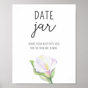 Calla - Tag Nacht Ideen. Date Jar Bridgame Poster