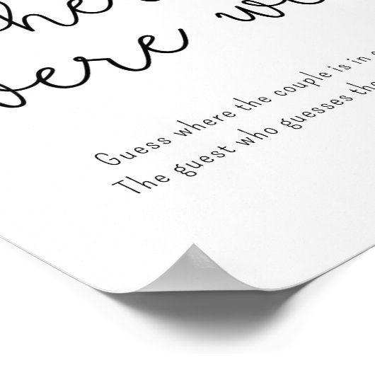 Calla und Eukalyptus - Wo waren wir? Poster (Ecke)