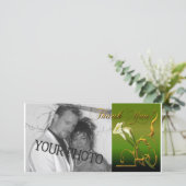 Calla Vielen Dank Dankeskarte (Stehend Vorderseite)