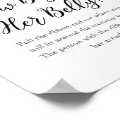 CALLA Wie groß ist ihr Babyduschenspiel Poster (Ecke)