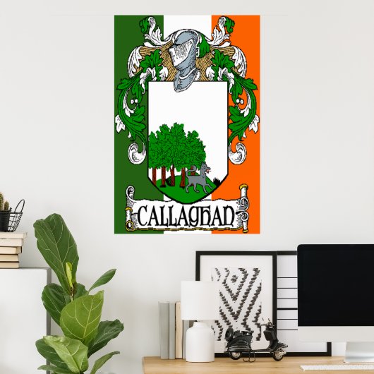 Callaghan Coat of Arms Print Poster (Heimbüro)