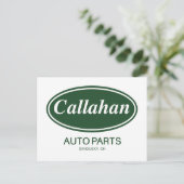Callahan Auto Parts Postkarte (Stehend Vorderseite)