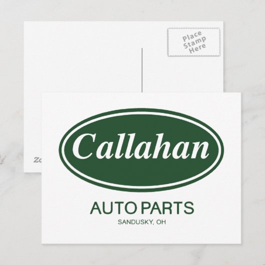 Callahan Auto Parts Postkarte (Vorne/Hinten)