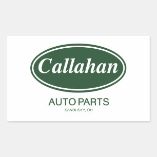 Callahan Auto Parts Rechteckiger Aufkleber