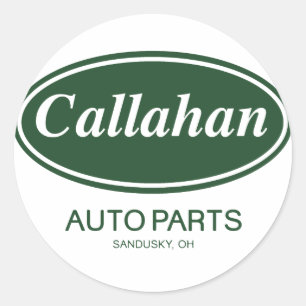 Callahan Auto Parts Runder Aufkleber