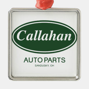 Callahan Auto-Teile Silbernes Ornament