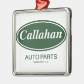 Callahan Auto-Teile Silbernes Ornament (Links)