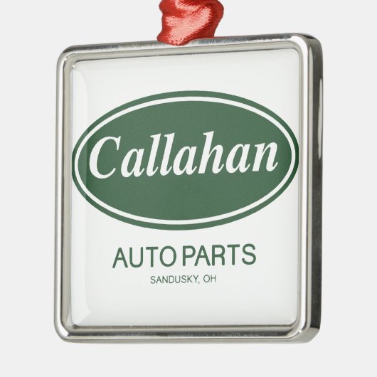 Callahan Auto-Teile Silbernes Ornament (Links)