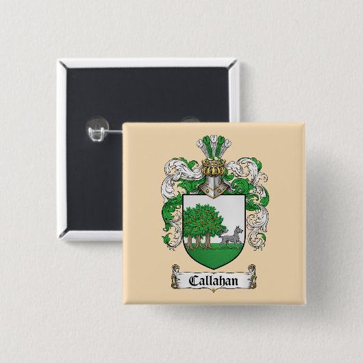 Callahan Coat of Arms Button (Vorne & Hinten)