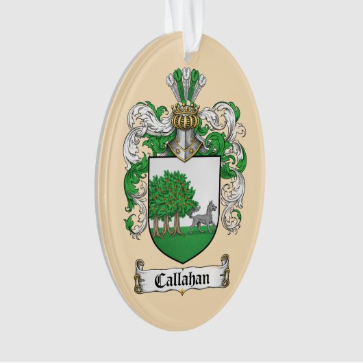 Callahan Coat of Arms Ornament (Vorderseite)