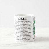 Callahan, der Ursprung und Bedeutung auf einer Kaffeetasse (Mittel)