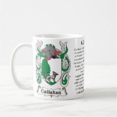 Callahan, der Ursprung und Bedeutung auf einer Kaffeetasse (Links)