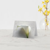 Callalilie auf alter karte (Gelbe Blume)