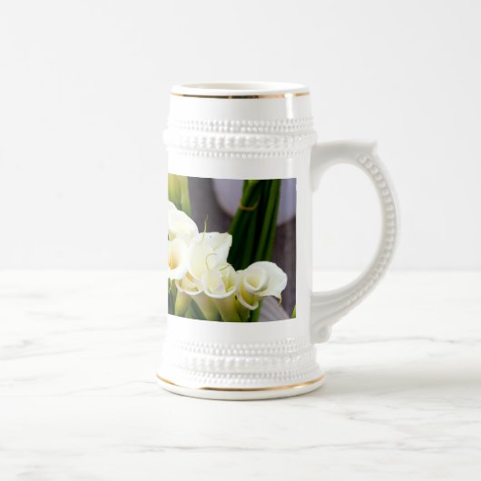 Callalilie Stein Bierglas (Rechts)