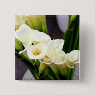 Callalilien-Blumenstraußknopf Button
