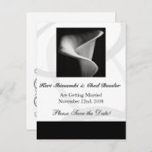 CallaLily Save the Date Ankündigungspostkarte (Vorne/Hinten)