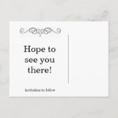 CallaLily Save the Date Ankündigungspostkarte (Rückseite)