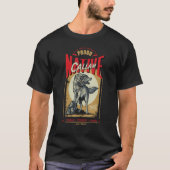 Callam Native American Indian Born Wolf Spirit Ret T-Shirt (Vorderseite)
