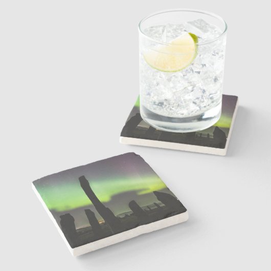 Callanish Aurora-Untersetzer Steinuntersetzer (Seitenansicht)