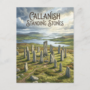 Callanish Standing Stones Schottland Postkarte