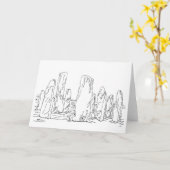 Callanish Stehend Stones, Schottland Karte (Gelbe Blume)