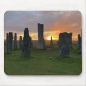 Callanish stehende Steine am Sonnenaufgang - Mousepad (Vorne)