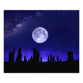 Callanish Stones Under the Supermoon Fotodruck (Vorne)