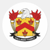 Callaway Familienwappen Runder Aufkleber (Vorderseite)