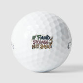 Callaway Funny „Hit Back“ Golfball (Vorderseite)