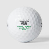 Callaway Logo Golf Balls - Benutzerdefiniert Perso Golfball (Vorderseite)