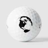 Callaway Supersoft 12 Pack Custom Golf Bälle GLOBE (Vorderseite)