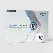Callaway Supersoft 12 Pack Custom Golf Bälle GLOBE (Verpackung)