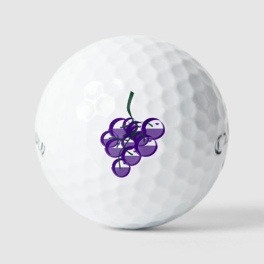Callaway Supersoft 12 pack Custom Golf Bälle GRAPE (Vorderseite)