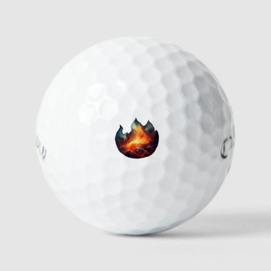 Callaway Supersoft Golf Balls - Flammenspiel Golfball (Vorderseite)