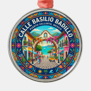 Calle Basilio Badillo Mexiko Ornament Aus Metall