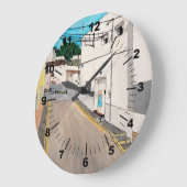 Calle Cabanilles Painting by Alfred Fox Große Wanduhr (Winkel)