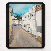 Calle Cabanilles Painting by Alfred Fox Mousepad (Vorne)