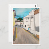 Calle Cabanilles Painting by Alfred Fox Postkarte (Vorne/Hinten)