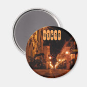 Calle Crisologo in Vigan Magnet (Vorderseite/Rückseite)