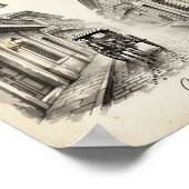 Calle Crisologo Vigan Heritage Street Wall Art Poster (Ecke)