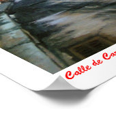 Calle de Carmen Curuxeiras (Ferrol. A Coruña) Poster (Ecke)