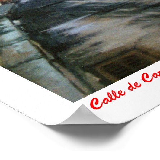 Calle de Carmen Curuxeiras (Ferrol. A Coruña) Poster (Ecke)