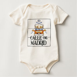 Calle de Madrid, Madrid Street Sign Baby T-shirt