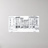 Calle de Toledo Einkaufsstraße, Madrid, Spanien Leinwanddruck (Vorderseite)