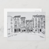 Calle de Toledo Einkaufsstraße, Madrid, Spanien Postkarte (Vorne/Hinten)